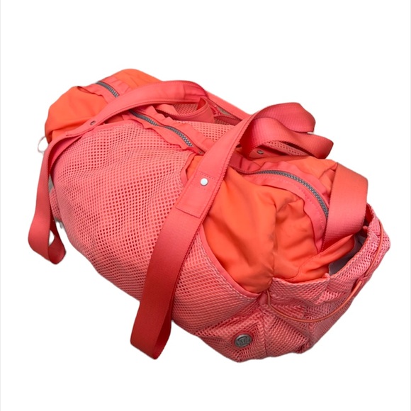 lululemon athletica Bags Lululemon Duffle Gym Bag In Coral Poshmark